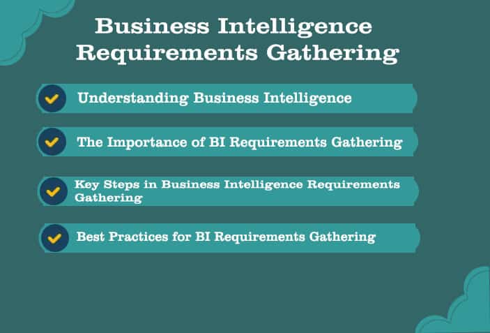 Business Intelligence Requirements Gathering